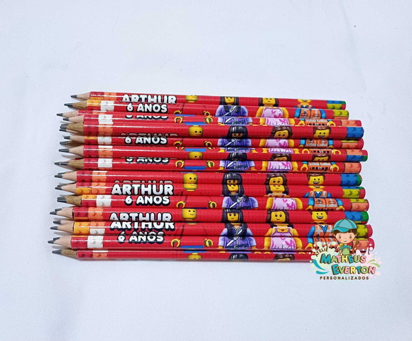 Lápis Personalizado Lego - Imagem 5