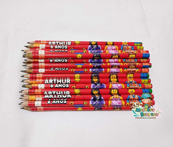 Lápis Personalizado Lego - Imagem 2