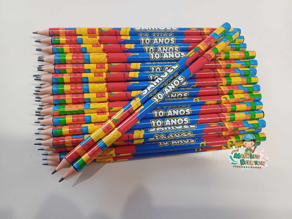 Lápis Personalizado Lego - Imagem 2