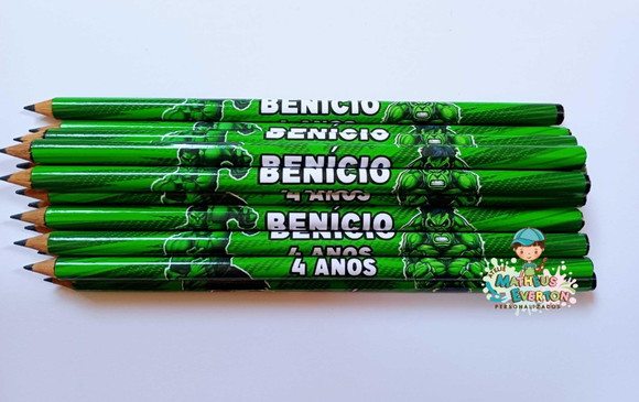 Lápis Personalizado o Incrível Hulk - Imagem 3