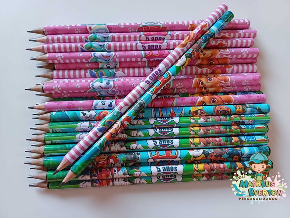 Lápis Personalizado Patrulha Canina