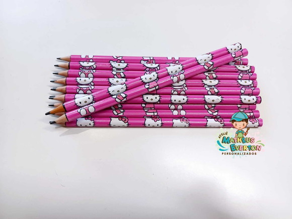 Lápis Personalizado Tema Hello Kitty - Imagem 2