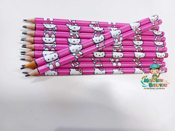 Lápis Personalizado Tema Hello Kitty - Imagem 4