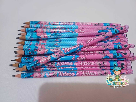 Lápis Personalizado Tema Stitch - Imagem 4
