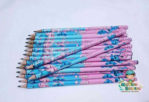 Lápis Personalizado Tema Stitch - Imagem 2
