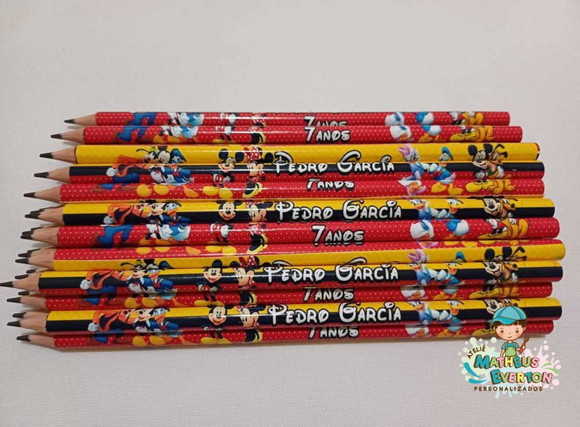 Lápis Personalizado Turma do Mickey - Imagem 2