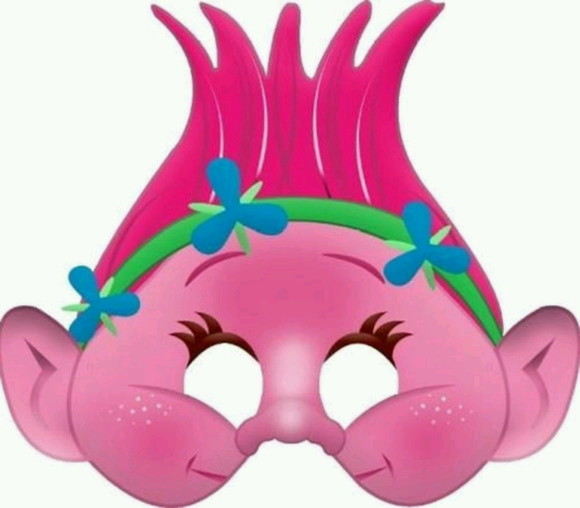 Máscara Personalizada Trolls - Imagem 2