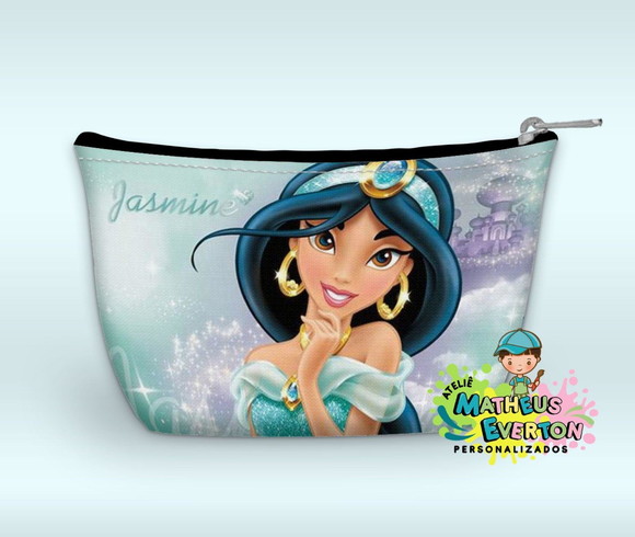 Necessaire Personalizada Aladdin e Princesa Jasmine. - Imagem 4