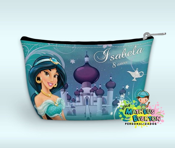 Necessaire Personalizada Aladdin e Princesa Jasmine. - Imagem 3
