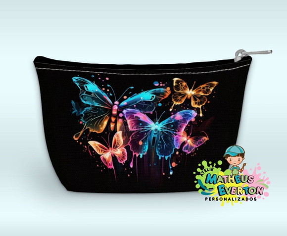 Necessaire Personalizada Borboleta Neon - Imagem 4