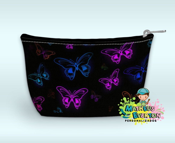 Necessaire Personalizada Borboleta Neon - Imagem 3