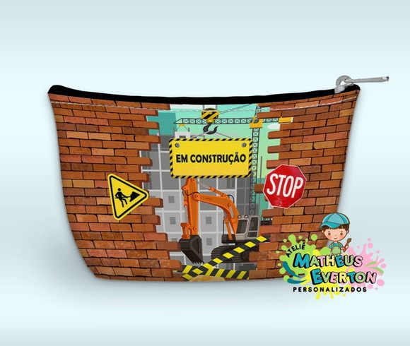 Necessaire Personalizada Construção ( Faço Outros Modelos). - Imagem 5