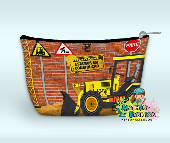 Necessaire Personalizada Construção ( Faço Outros Modelos).