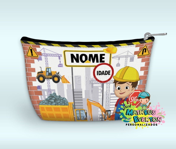 Necessaire Personalizada Construção ( Faço Outros Modelos). - Imagem 4
