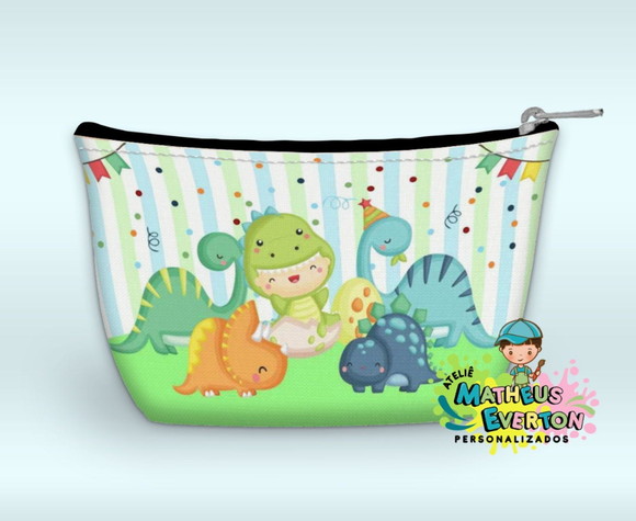 Necessaire Personalizada Dino Baby (faço Outros Modelos). - Imagem 2