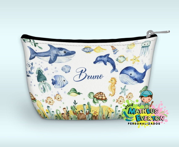 Necessaire Personalizada Fundo do Mar - Imagem 3