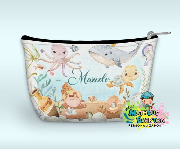 Necessaire Personalizada Fundo do Mar - Imagem 2