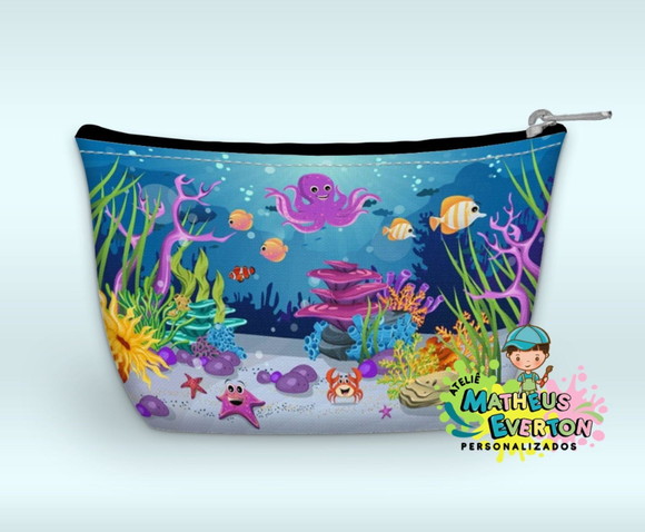 Necessaire Personalizada Fundo do Mar - Imagem 3