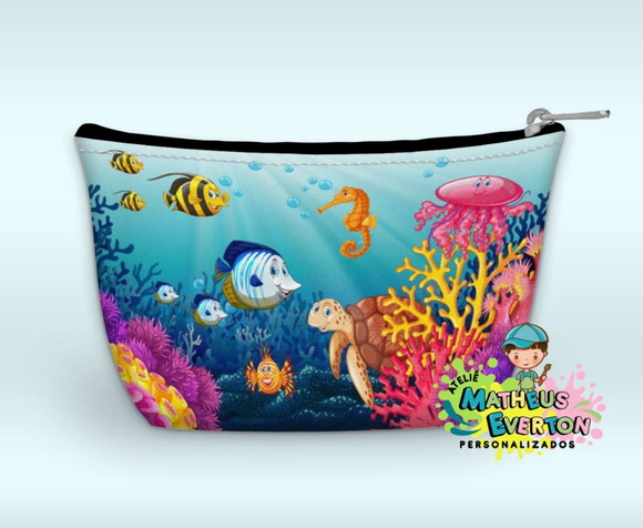 Necessaire Personalizada Fundo do Mar - Imagem 2