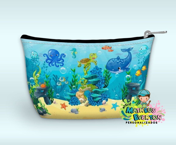Necessaire Personalizada Fundo do Mar - Imagem 4