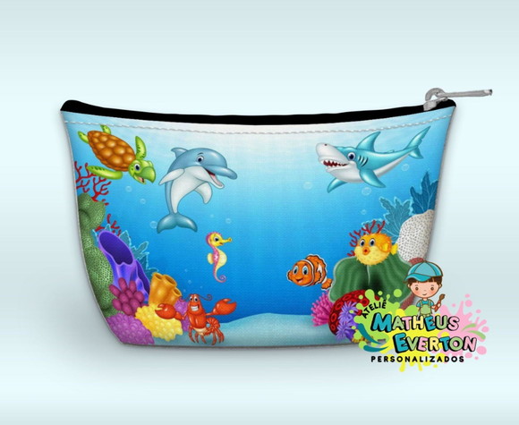 Necessaire Personalizada Fundo do Mar - Imagem 2