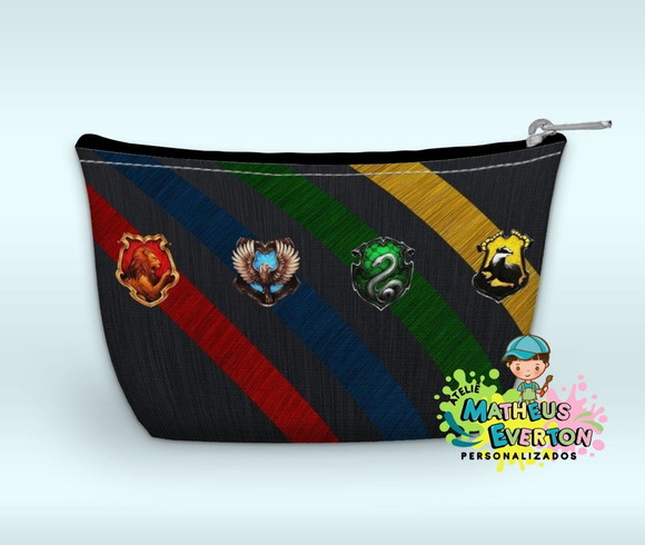 Necessaire Personalizada Harry Potter Casas de Hogwarts - Imagem 3