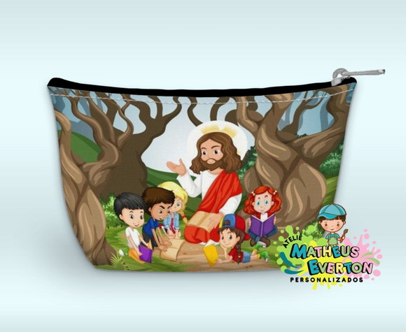 Necessaire Personalizada Jesus e as Crianças - Imagem 3
