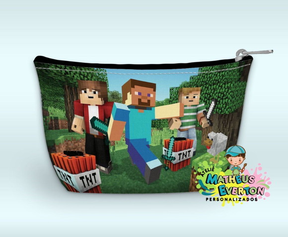 Necessaire Personalizada Minecraft (faço Outros) - Imagem 3