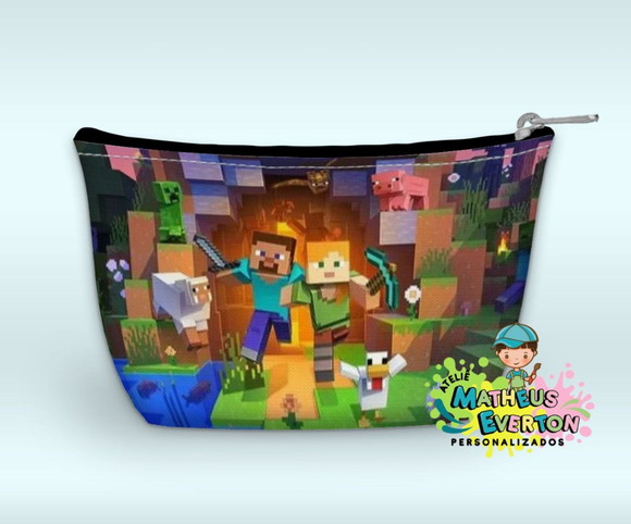 Necessaire Personalizada Minecraft (faço Outros) - Imagem 5