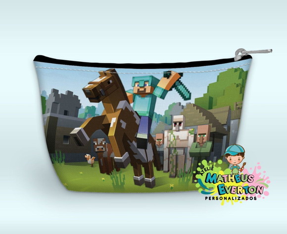 Necessaire Personalizada Minecraft (faço Outros) - Imagem 4