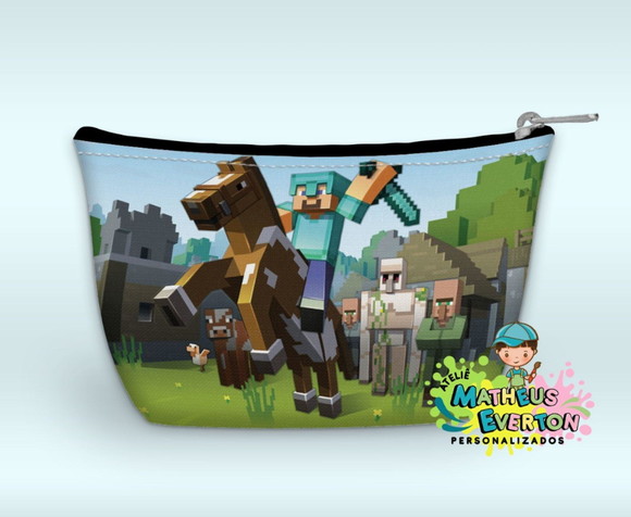 Necessaire Personalizada Minecraft (faço Outros) - Imagem 5