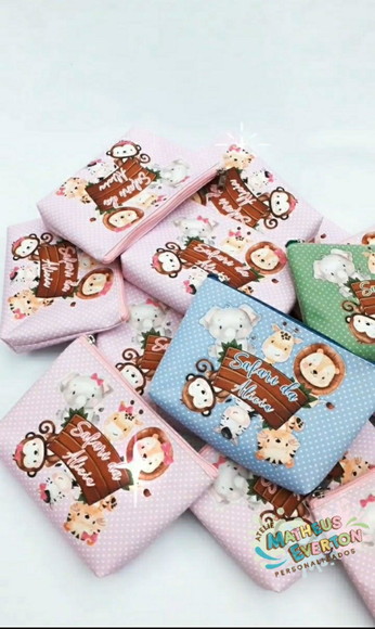 Necessaire Personalizada Safari Baby ( Faço Todos os Temas )