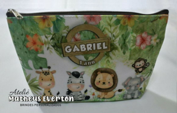 Necessaire Personalizada Safari Baby ( Faço Todos os Temas )