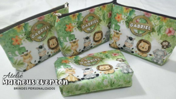 Necessaire Personalizada Safari Baby ( Faço Todos os Temas ) - Imagem 2