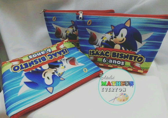 Necessaire Personalizada Sonic 2