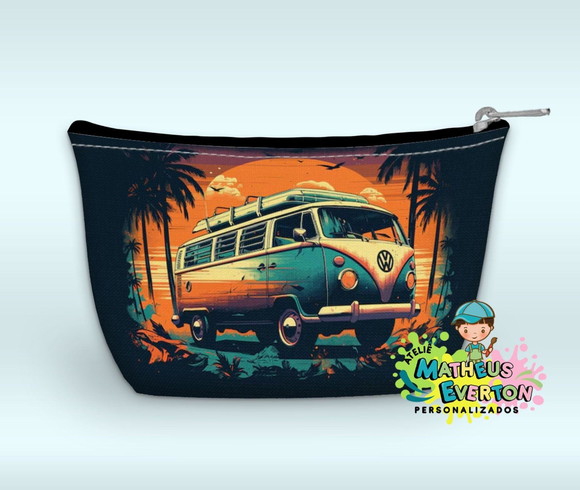 Necessaire Personalizada Tardezinha Kombi Faço Outros Temas - Imagem 3