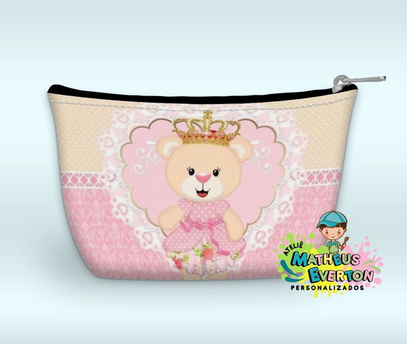 Necessaire Personalizada Ursinha Princesa