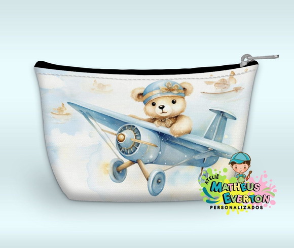 Necessaire Personalizada Ursinho Aviador - Imagem 5