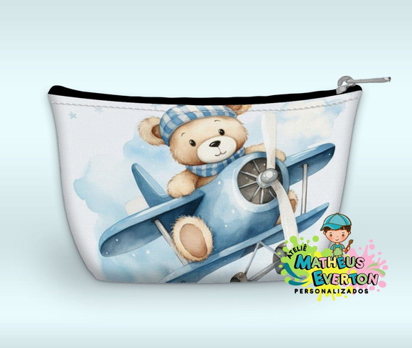 Necessaire Personalizada Ursinho Aviador - Imagem 4