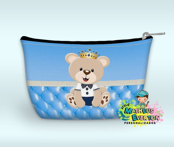 Necessaire Personalizada Urso Príncipe( Faço Outros Modelos) - Imagem 4