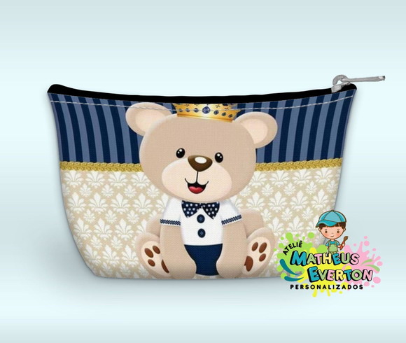 Necessaire Personalizada Urso Príncipe( Faço Outros Modelos) - Imagem 4