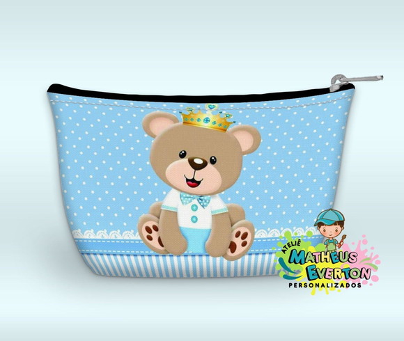Necessaire Personalizada Urso Príncipe( Faço Outros Modelos)