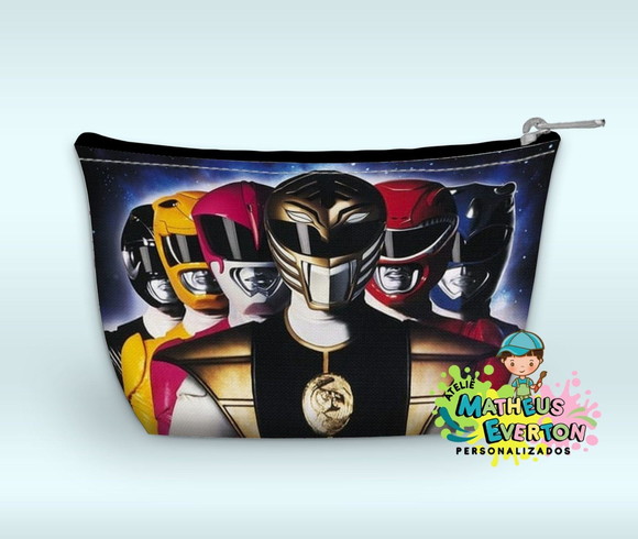 Necessaire Power Rangers Mighty Morphin Faço Outros Modelos - Imagem 3