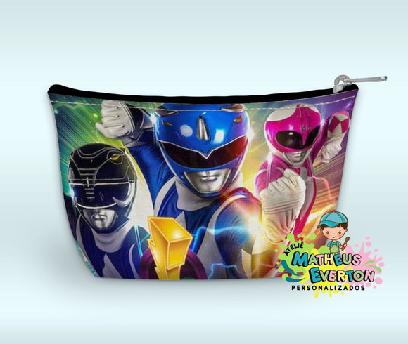 Necessaire Power Rangers Mighty Morphin Faço Outros Modelos - Imagem 4