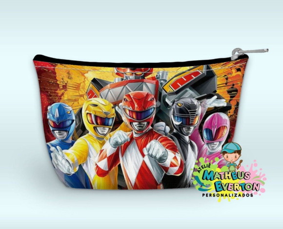 Necessaire Power Rangers Mighty Morphin Faço Outros Modelos - Imagem 4