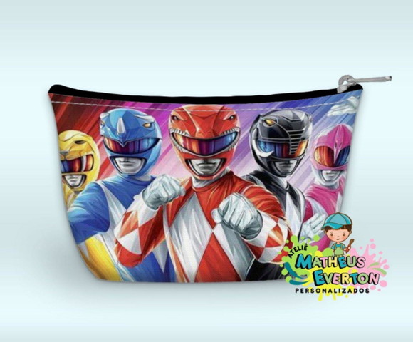 Necessaire Power Rangers Mighty Morphin Faço Outros Modelos - Imagem 5