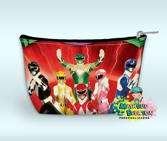 Necessaire Power Rangers Mighty Morphin Faço Outros Modelos - Imagem 3