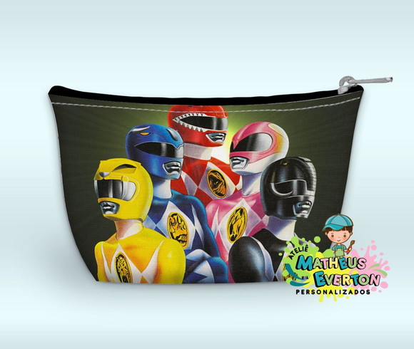Necessaire Power Rangers Mighty Morphin Faço Outros Modelos - Imagem 4