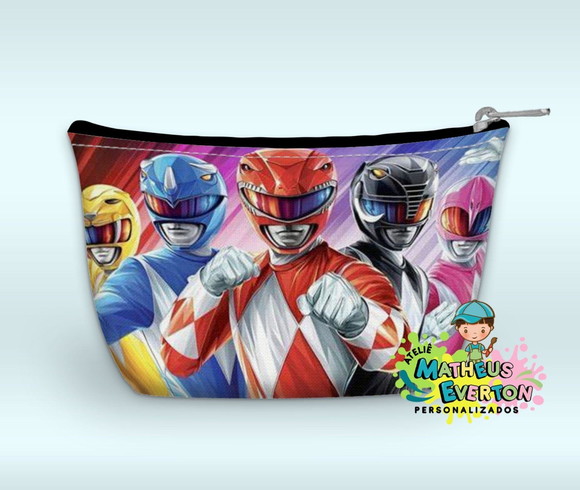Necessaire Power Rangers Mighty Morphin Faço Outros Modelos - Imagem 3