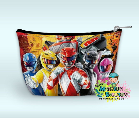 Necessaire Power Rangers Mighty Morphin Faço Outros Modelos - Imagem 2